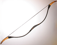 Traditional Hun recurve bow