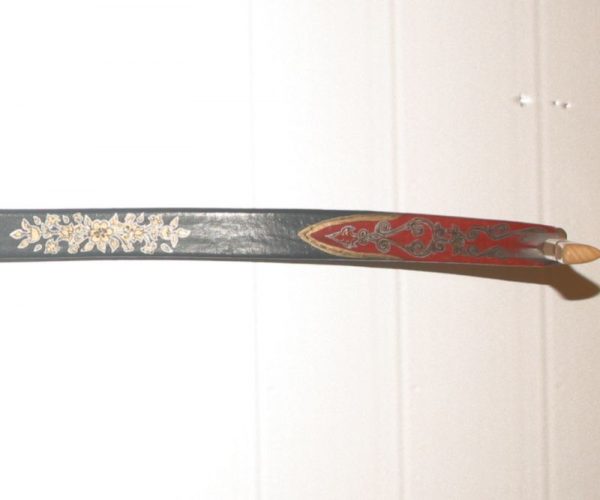 Traditional Turkish hand painted recurve bow G/287-1792