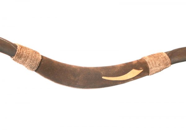 Horn plate and leather decorated Traditional Hungarian bow T/337-1643
