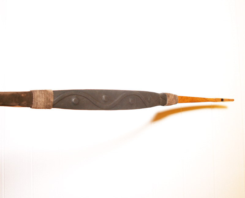 Horn plate and leather decorated Traditional Hungarian bow T/337-1642