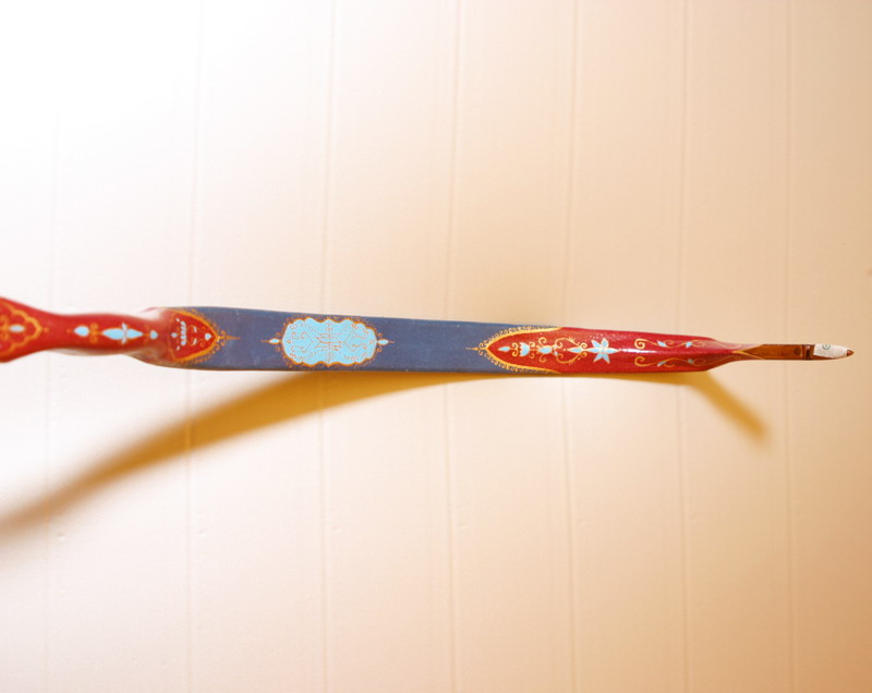 Traditional Turkish hand painted recurve bow G/334-1561