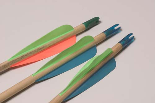 Traditional wood arrows 10 pieces with wood nock